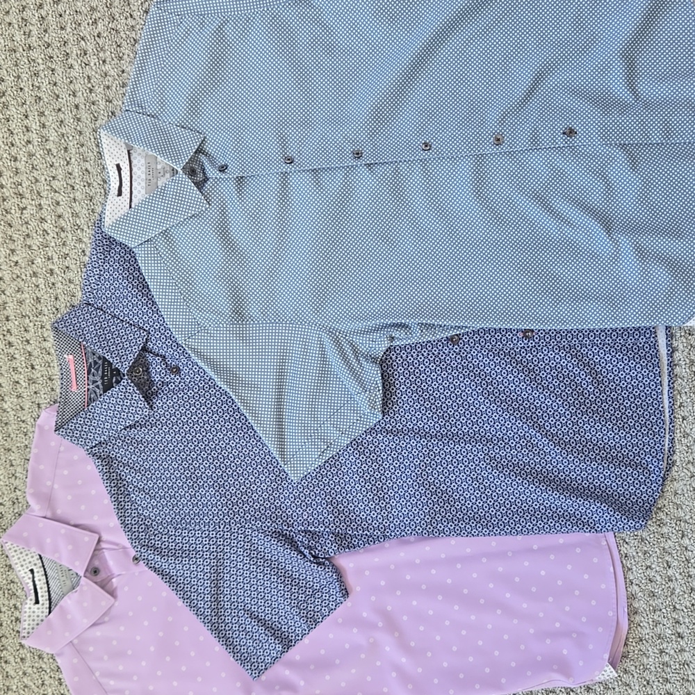 TED BAKER  Designer Men's Short Sleeve Shirts (3)